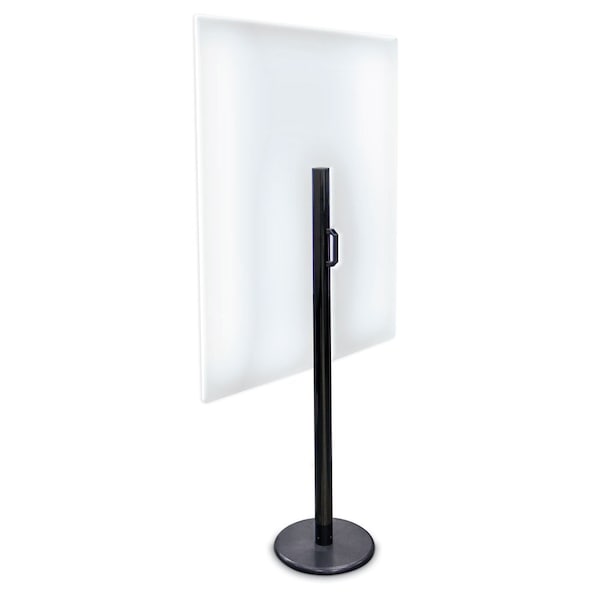 Slim Enclosed Corkboard, 36"x48", Bronze Alum Frame/Amethyst